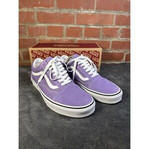 NEW Vans Old Skool Chalk Violet/True White With Box Skater Men's Size 11.5